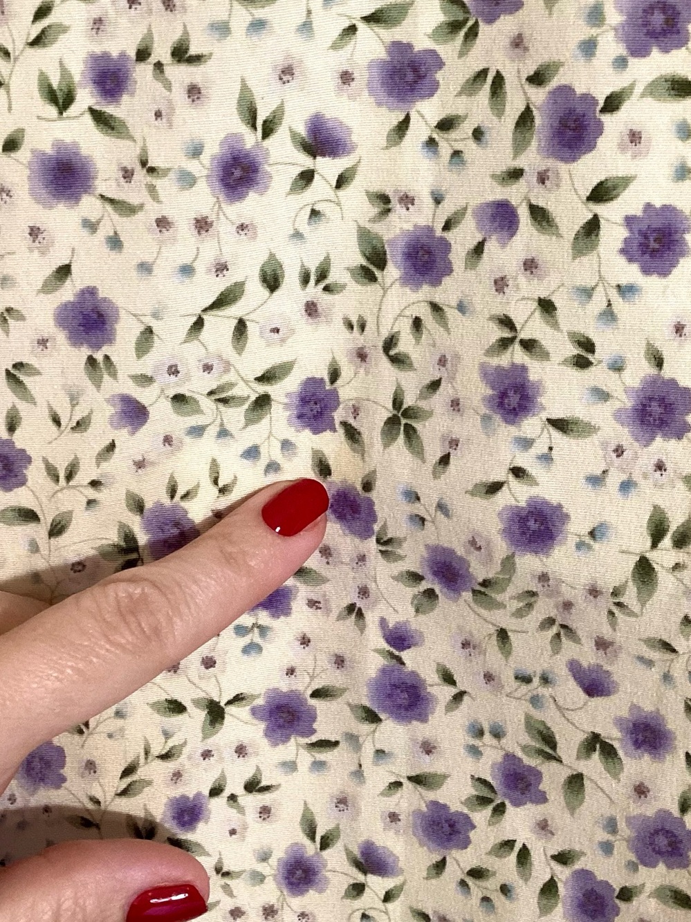 Vtg 90s Microfloral Sleeveless Midi Dress Sz 14 - Picture 15 of 15